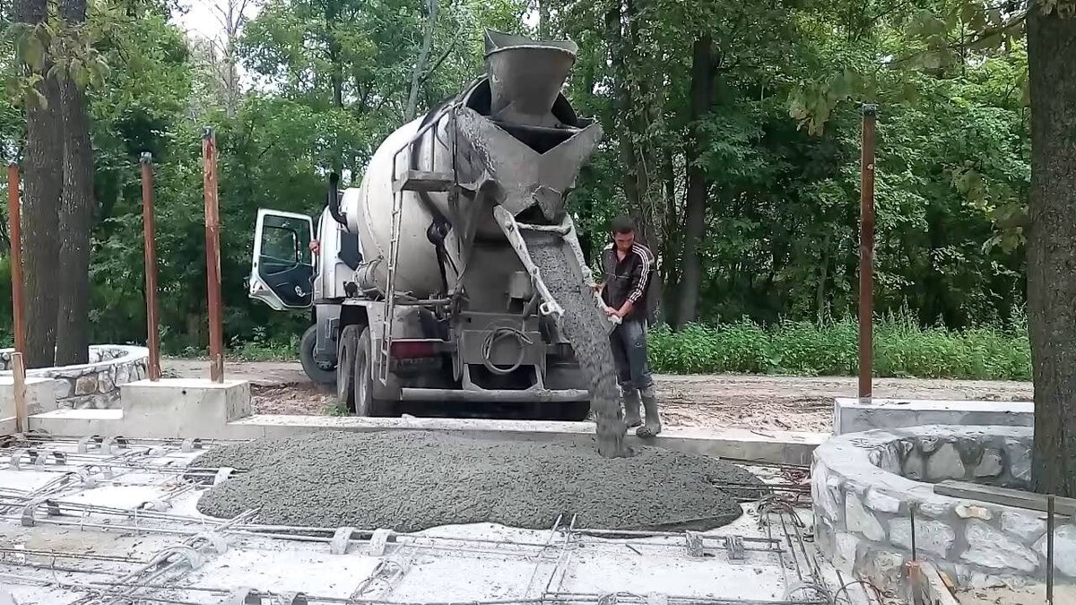 Бетон трубы подачи